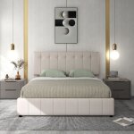 Okwish cadre de lit adulte 140×200cm lit coffre avec tête de lit réglable sommier à lattes - velours ... Okwish cadre de lit adulte 140×200cm lit coffre avec tête de lit réglable sommier à lattes - velours ...