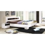 Lit dublin blanc 160 x 200 cm idéal pour chambre à coucher. meuble design blanc Lit dublin blanc 160 x 200 cm idéal pour chambre à coucher. meuble design blanc