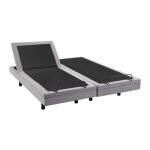 Lit lectrique de relaxation dco + matelas ressorts ensachs et mmoire de forme - 2 x 80 x 200 cm - ...