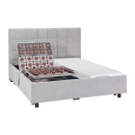 Lit �lectrique de relaxation d�co tout plots + matelas m�moire de forme - 2 x 70 x 190 cm - tissu - gris ...