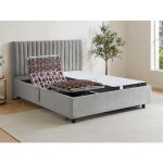 Lit lectrique de relaxation dco tout plots + matelas ressorts ensachs et mmoire de forme - 2 x 90 ...