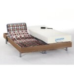 Lit électrique de relaxation tout plots + matelas mémoire de forme - 2 x 80 x 200 cm - chêne - hesiode ... Lit électrique de relaxation tout plots + matelas mémoire de forme - 2 x 80 x 200 cm - chêne - hesiode ...