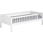 Lit enfant avec barrires victoria blanc 90x190 cm