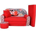Lit enfant fauteuils canap� sofa + pouf et coussin racing