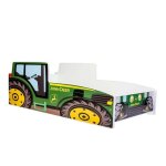 Lit enfant tracteur vert 140x70