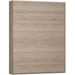 Lit escamotable studio ch�ne couchage 160 * 200 cm ouverture assist�e et pied automatique