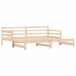 Lit de jour avec lit gigogne - salutuya - bd2368 - bois de pin massif - 90x200 cm - 2 places Lit de jour avec lit gigogne - salutuya - bd2368 - bois de pin massif - 90x200 cm - 2 places