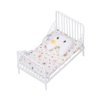 Lit de maison de poup�e - salutuya - miniature 1:12 - motif �toile - 3 pi�ces - montage facile