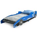Lit avec matelas bolid f1 bleu avec matelas 200x90 cm