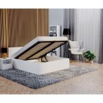 Lit panama 160x200 + coffre - sommier inclus blanc Lit panama 160x200 + coffre - sommier inclus blanc