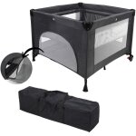 Lit parapluie 2 - en - 1 - parc bb - migo - 100 x 100 x 76 cm - de la naissance  15 kg - bleu