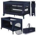 Lit parapluie 2en1 lionelo jasmin - parc bb - matelas en mousse t25 - pliage rapide - 2x roulettes ...
