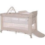 Lit parapluie b�b� / lit pliant / berceau � 2 niveaux torino 2 plus lorelli - beige