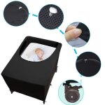 Lit parapluie de b�b� tente extensible et respirante en maille pour b�b� couchage portables � lint�rieur ...