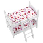 Lit de poupe - salalis - lit superpos - 1:12 - blanc - pour enfants  partir de 3 ans