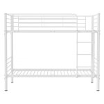 Lit superpos� adam - 90 x 190 cm - m�tal - blanc