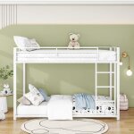 Lit superpos� - blanc - m�tal - 90x200cm - 2 places - capacit� 120kg