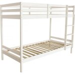 Lit superpos� bois enfant lionel 90 x 190 cm - blanc