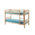 Lit superposé enfant contemporain en bois pin massif nature - l 105 x l 209 cm - pino Lit superposé enfant contemporain en bois pin massif nature - l 105 x l 209 cm - pino