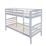Lit superpos� �volutif 90x200 cm boy ? bois massif ? blanc ? sommier inclus