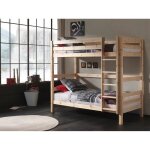 Lit superpos pino 180cm - 90x200 cm - bois nature - marque vipack