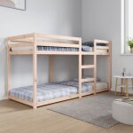 Lit superpos� - supersleep - 80x200 cm - bois de pin massif - 2 places - montage facile