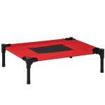 Pawhut - lit pour chiens chats - tissu oxford - 61x46x18cm - rouge