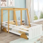 Lit de voiture 90x200cm - modernluxe - jeep - roues en mdf - cadre en pin