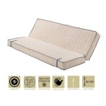 Literie - matelas trs ferme pour clic clac 140x190 x 20 cm - dim assise 70 cm - 5 zones de confort - ...
