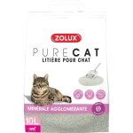 Liti�re pour chat - zolux - purecat - 10 litres - parfum floral - agglom�rante