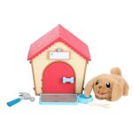 Jeu interactif - moose - my puppys home - niche  construire - chiot en peluche - multicolore