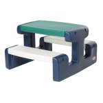 Little tikes - table de pique - nique junior - colori vert blanc et bleu - pour ext�rieur ou int�rieur ...