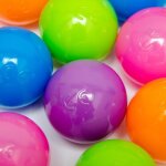 Littletom - 400 boules de couleur  55 cm - jeu pour enfants - couleurs pastels