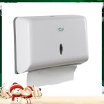 Distributeur de serviettes en papier mural - liu - z fold - plastique abs - blanc - 27 x 205 x 104 cm ...