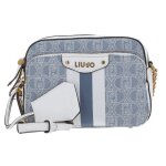 Liu jo sac � �paule bandouli�re bleu clair blanc pour femme - adonide camera case m blue denim 255289 ...