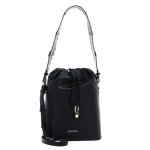 Liu jo sac � �paule bandouli�re noir pour femme - agar ecs bucket s nero 206730