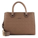 Liu jo sac  paule brun clair pour femme - manh boston bag m teddy 247084
