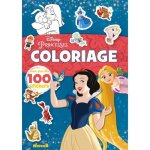 Livre de coloriage - hemma - disney princesses - plus de 100 stickers - d�s 4 ans - rose