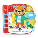 Livre japprends  mhabiller - vtech baby - pour enfant de 12 mois et plus - livre parlant et musical