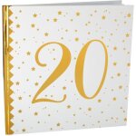 Livre dor - joyeux anniversaire - 20 ans - blanc - or - multicolor Livre dor - joyeux anniversaire - 20 ans - blanc - or - multicolor