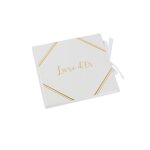 Livre dor blanc coin or 21x20cm Livre dor blanc coin or 21x20cm