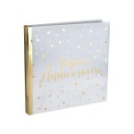 Livre d or joyeux anniversaire métallisé Livre d or joyeux anniversaire métallisé