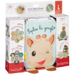 Livre tapis d?�veil - sophie la girafe - 7 �motions - textures vari�es - recto verso noir et blanc