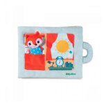 Livre en tissu - lilliputiens - bonjour petit renard - interactif - 18 mois - jaune