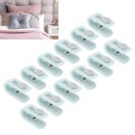 Lix - 12 fixations pour couettes fixations pour housses de draps vertes