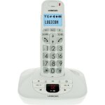 Logicom confort 155t t�l�phone sans fil r�pondeur blanc senior