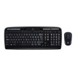 Clavier et souris wireless combo mk330 - logitech - usb sans fil rf - noir - 2. 4 ghz - r. - u.