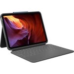 Clavier et tui folio - logitech - rugged folio - qwertz allemand - graphite - anti - claboussures