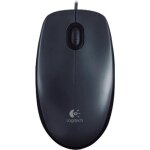 Souris optique m100 - logitech - usb - 3 bouton(s) - c�ble - 1000 dpi - roulettes avec frein - sym�trique ...