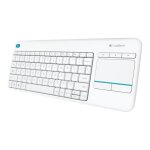 Logitech wireless touch keyboard k400 plus clavier sans fil 2. 4 ghz us international blanc Logitech wireless touch keyboard k400 plus clavier sans fil 2. 4 ghz us international blanc